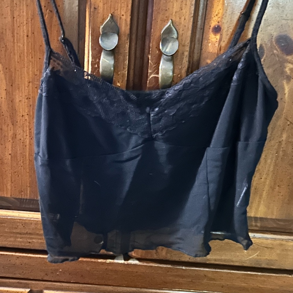 See through crop top